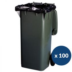 Sac poubelle housse conteneur x 100 330L