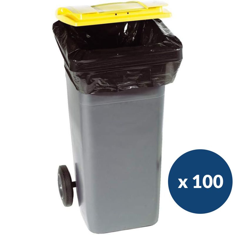 Sac poubelle housse conteneur x 100 360L Sac poubelle housse conteneur x 100 360L