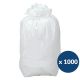 Sac poubelle recyclé blanc 10 L lien classique - carton de 1 000