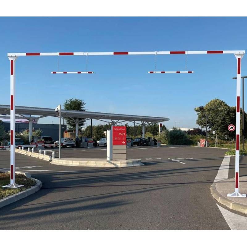 Portique de parking universel fixe réglable en largeur et hauteur Portique de parking universel fixe réglable en largeur et hauteur