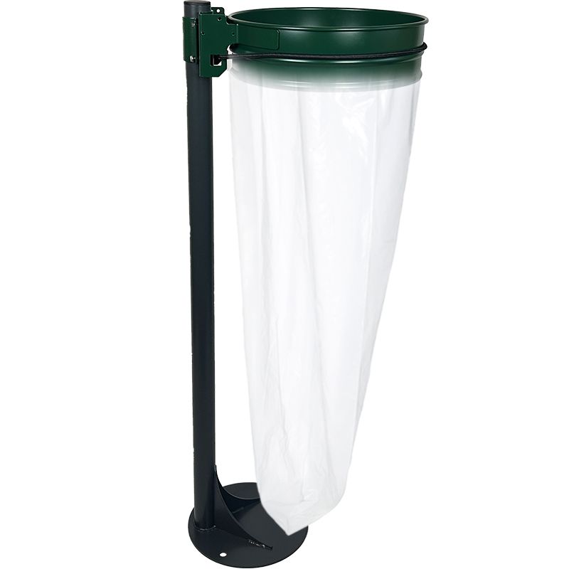 Support sac poubelle sur pied platine 110 L Vert