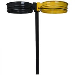 Support sac poubelle sur pied 2 flux à sceller 110 L