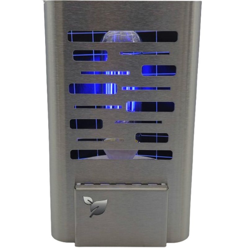 1x5W - E14 - Plaque Blanche - LED INOX