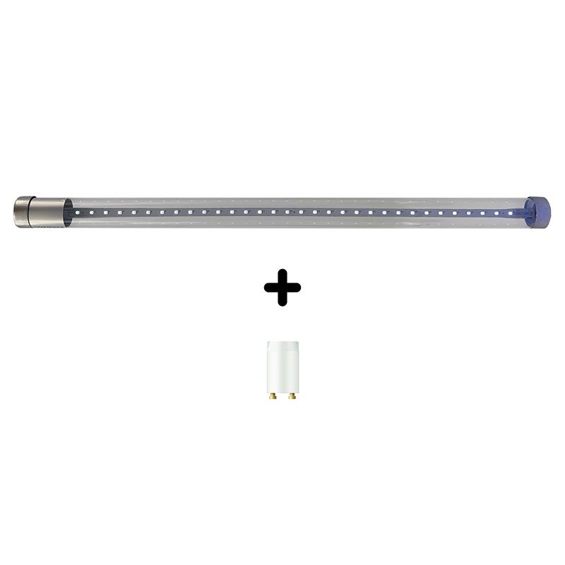 Tube LED UVA - 7W 43cm T8 Anti-éclats avec Starter pour LED lot