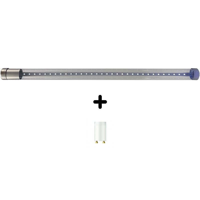 Tube LED UVA - 7W 43cm T8 avec Starter pour LED lot