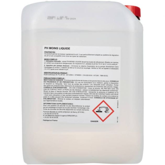 PH- moins concentré 20 L Purissimeau PH- moins concentré 20 L Purissimeau