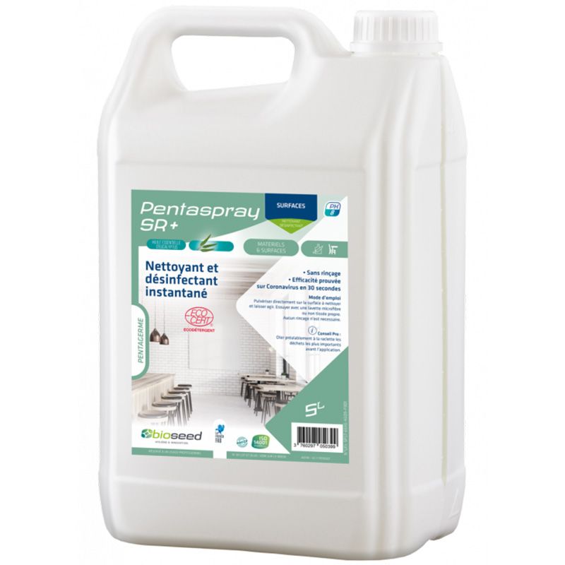 Nettoyant désinfectant alimentaire Pentaspray SR Plus bidon 5L Nettoyant désinfectant alimentaire Pentaspray SR Plus bidon 5L