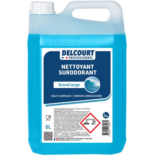 Détergent surodorant concentré multi-surfaces HACCP 5 L grand large Détergent surodorant concentré multi-surfaces HACCP 5 L grand large