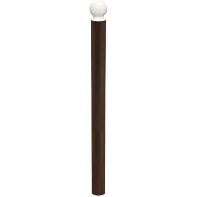 Potelet Boule haute visibilité Ø114 mm marron Potelet Boule haute visibilité Ø114 mm marron