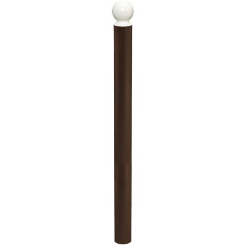 Potelet Boule haute visibilité Ø114 mm marron Potelet Boule haute visibilité Ø114 mm marron