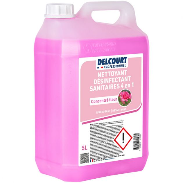 Nettoyant sanitaires concentré 4 en 1 Delcourt 5 L 3/4 Nettoyant sanitaires concentré 4 en 1 Delcourt 5 L 3/4