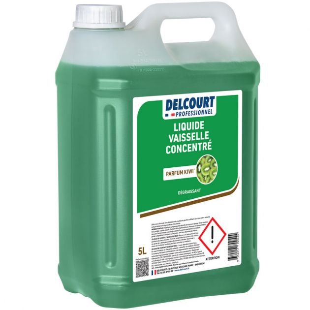 Liquide vaisselle mains concentré kiwi Delcourt 5L 3/4 Liquide vaisselle mains concentré kiwi Delcourt 5L 3/4