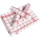 Torchons de cuisine en coton rouge x 12