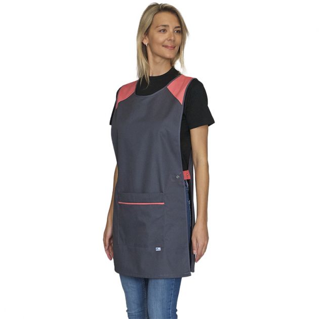 Chasuble eloise p/c gris nimbus/abricot mannequin 2 Chasuble eloise p/c gris nimbus/abricot mannequin 2
