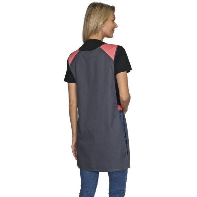 Chasuble eloise p/c gris nimbus/abricot mannequin dos Chasuble eloise p/c gris nimbus/abricot mannequin dos