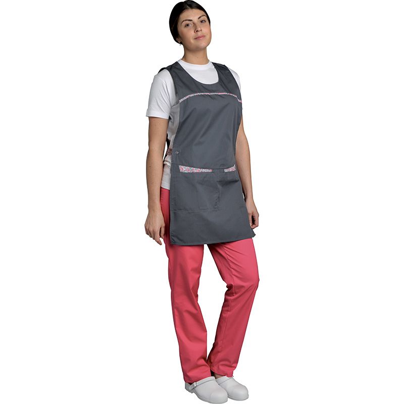 Chasuble Camille pc gris nimbus/liberty porté mannequin