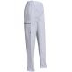 Pantalon de cuisine à élastique avec poche passepoilée