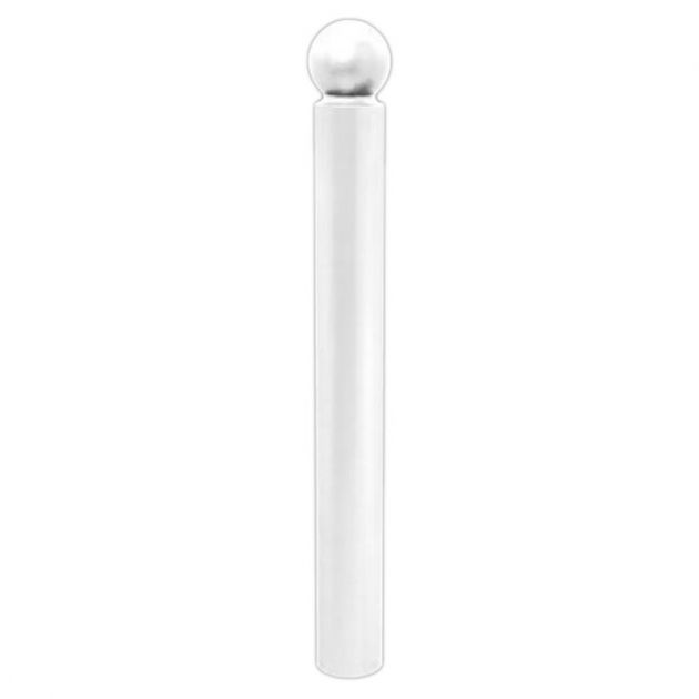 Potelet urbain boule Ø 114 mm blanc