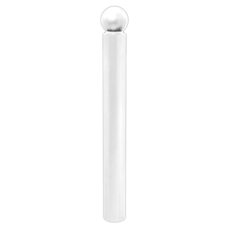 Potelet urbain boule Ø 114 mm blanc