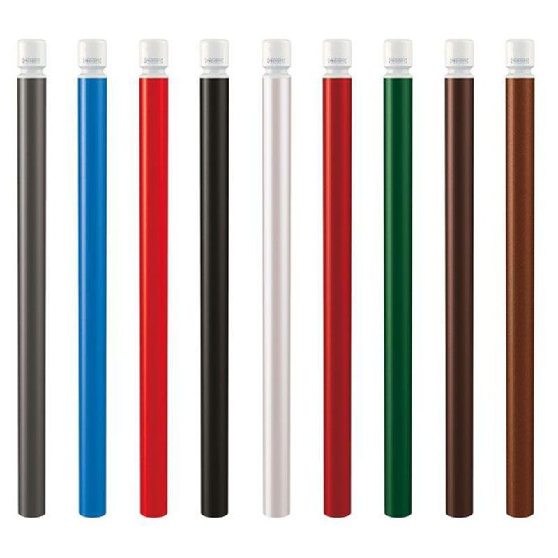 Poteaux de rue PMR à gorge haute visibilité Ø 102 mm multicolore