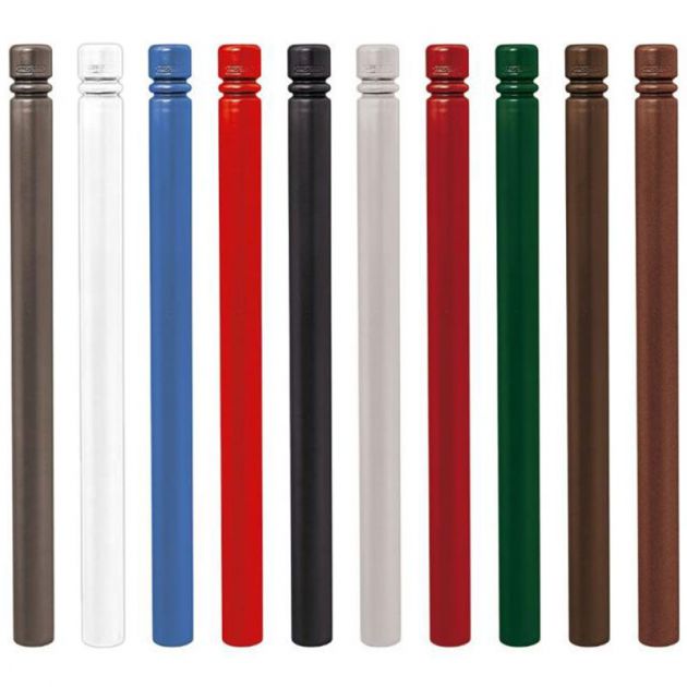 Poteau de rue urbain à double gorge Ø 76 mm multicolore Poteau de rue urbain à double gorge Ø 76 mm multicolore