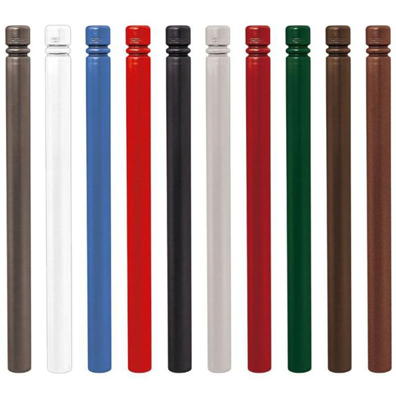 Poteau de rue urbain à double gorge Ø 76 mm multicolore Poteau de rue urbain à double gorge Ø 76 mm multicolore