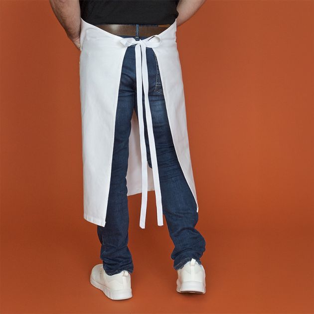 Tablier plongeur mannequin blanc arriere jambes