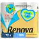 Papier toilette recyclé 3 plis 72 rouleaux Renova
