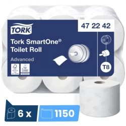Papier Toilette Rouleaux Tork SmartOne maxi - colis de 6 bobines