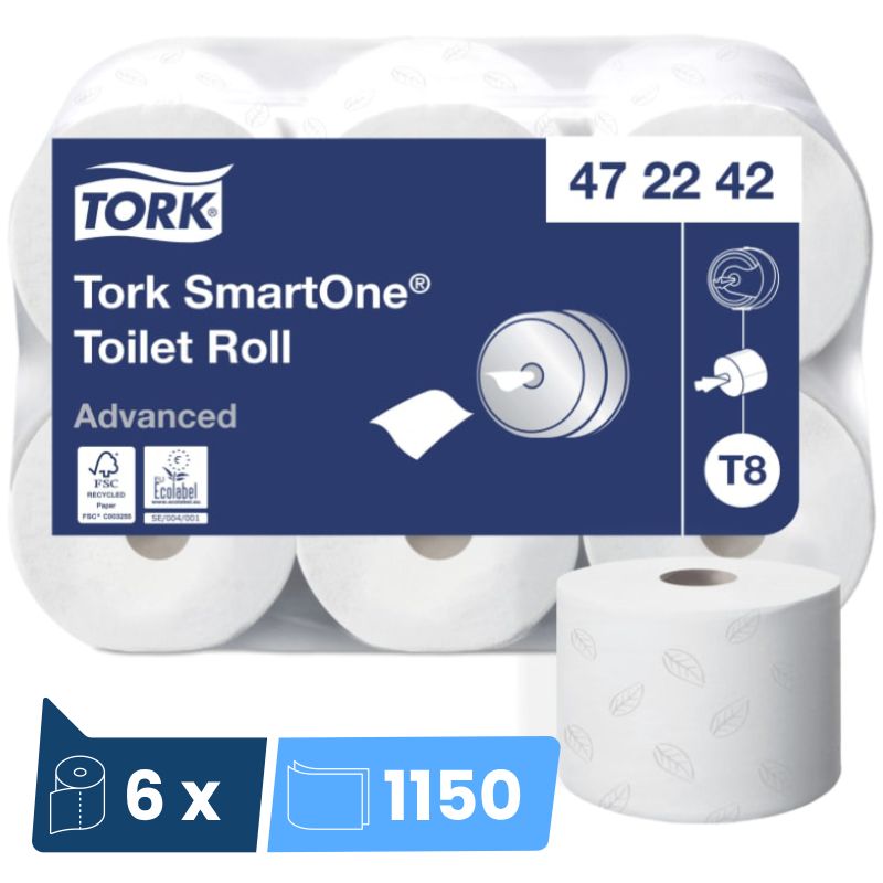 Papier Toilette Rouleaux Tork SmartOne maxi - colis de 6 bobines