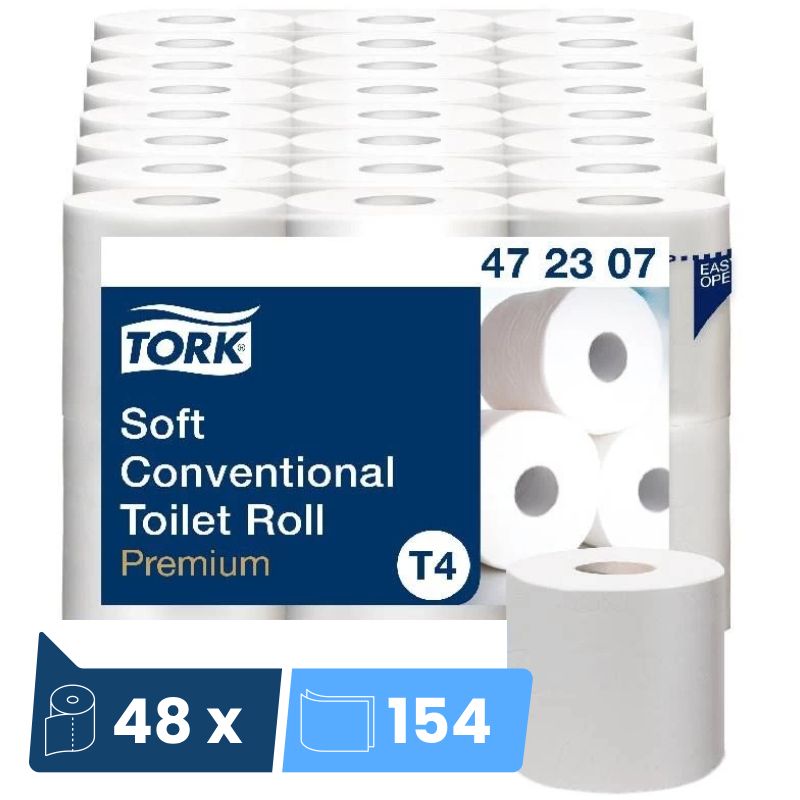 Papier toilette Tork T4 - colis de 48 rouleaux Papier toilette Tork T4 - colis de 48 rouleaux