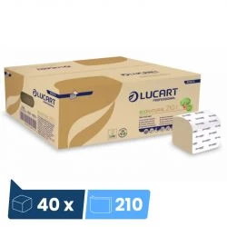 Papier toilette plié EcoNatural - colis de 8400 feuilles