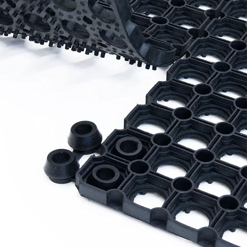 Attaches fixation pour caillebotis caoutchouc