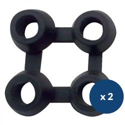 Attaches fixation pour caillebotis caoutchouc lot de 2