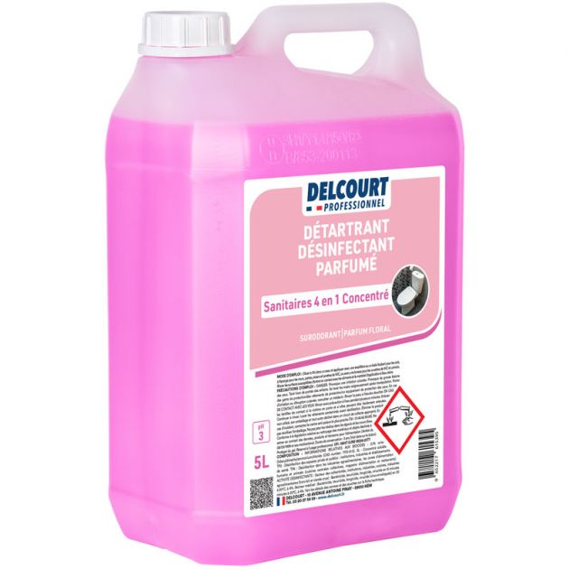 Nettoyant sanitaires concentré 4 en 1 Delcourt 5 L Nettoyant sanitaires concentré 4 en 1 Delcourt 5 L