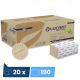 Essuie mains papier 2 plis en V Econatural - 3800 feuilles