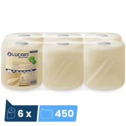 Bobine à dévidage centralEcoNatural - colis de 6 bobines de 450 feuilles