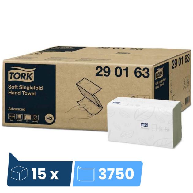 Essuie main enchevêtré Tork H3 Advanced - 3750 feuilles