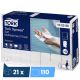 Essuie mains 2 plis Tork H2 Xpress Soft premium - 2310 feuilles