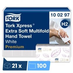 Essuie mains 2 plis Tork Xpress Extra Soft H2 premium 21 x 100 feuilles