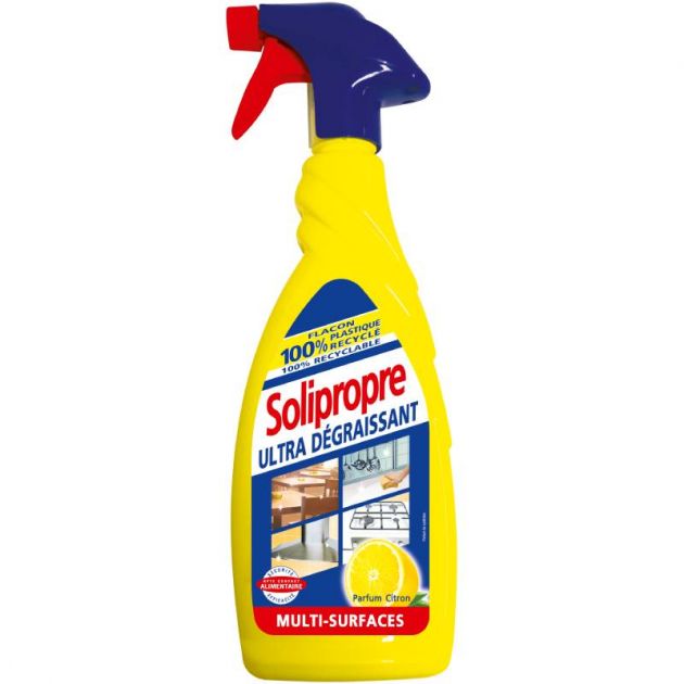 Spray ultra dégraissant parfum citron Solipropre - lot de 2 Spray ultra dégraissant parfum citron Solipropre - lot de 2