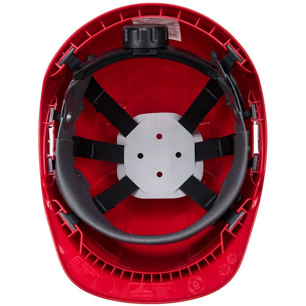 Casque Endurance avec porte-badge rouge dessous