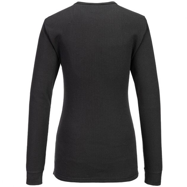 T-shirt thermique à manches longues pour femmes dos