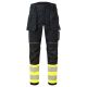 Pantalon haute visibilité Classe 1 jaune noir PW3 Hi Vis Holster