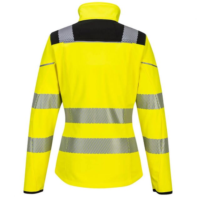 Softshell PW3 haute visibilité pour femmes dos