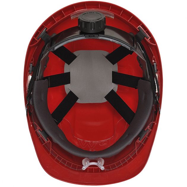 Casque à visiere Endurance Plus visor rouge dessous