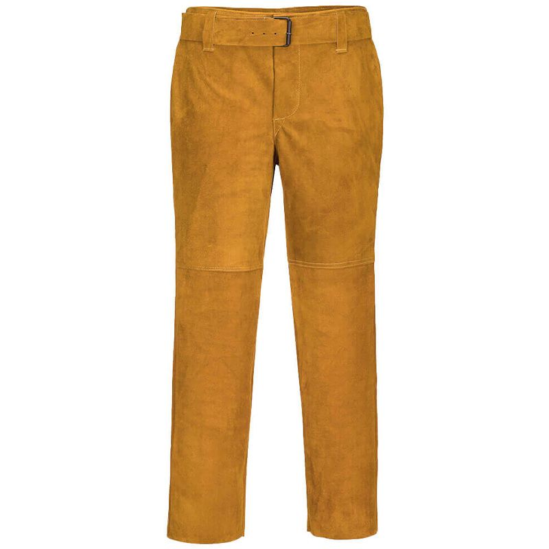 Pantalon de soudage en cuir face
