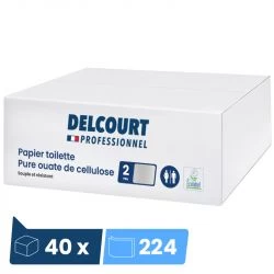 Papier toilette en paquet Ecolabel Delcourt - colis 9000 feuilles
