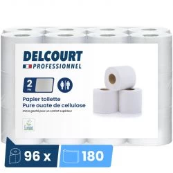 Papier toilette 2 plis Ecolabel 96 rouleaux