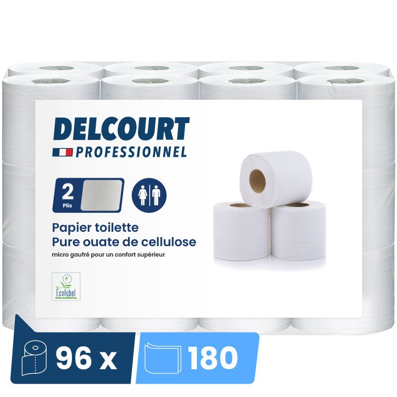 Papier toilette 2 plis Ecolabel 96 rouleaux